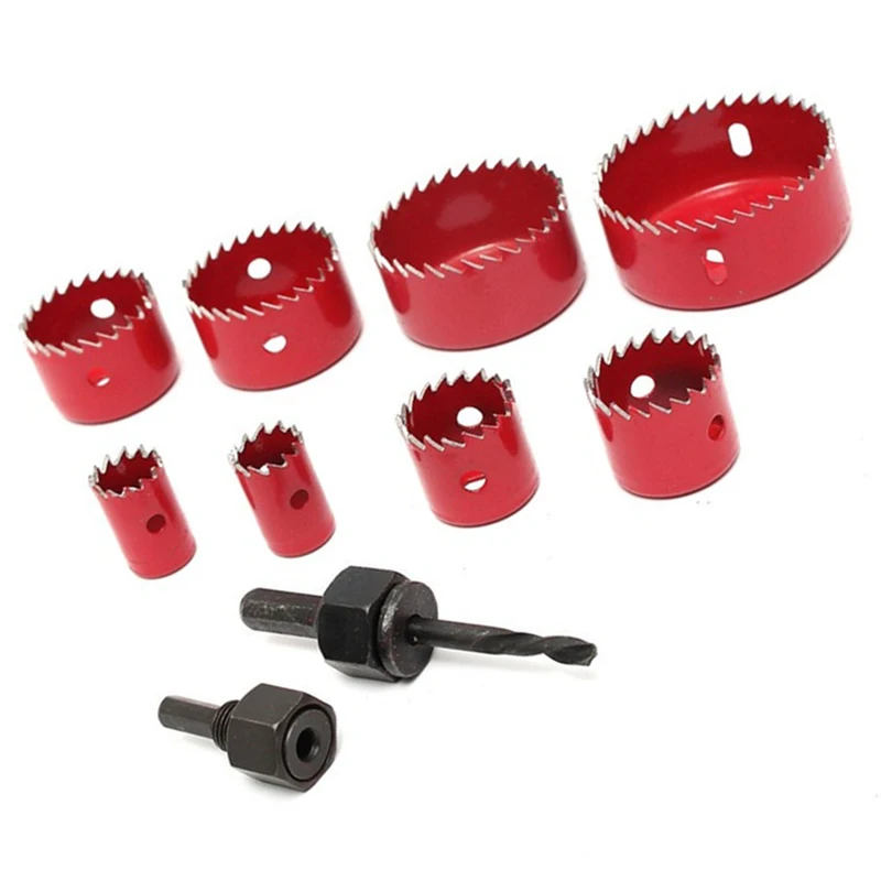 Promotion! 8 Pcs Wood Alloy Iron Cutter Bimetal Hole Saw Drill Bit Kit