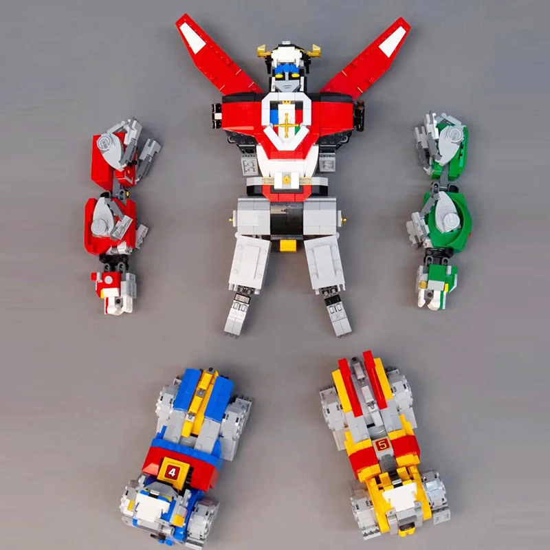 В наличии 16057 Voltron Defender of The Universe 5 в 1 сменная модель строительные блоки кирпичи