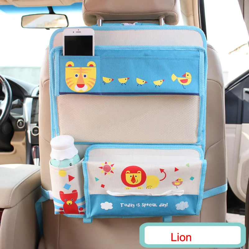 Nette Cartoon Gefaltet Auto Organizer für Kinder Multi Tasche