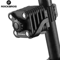 ROCKBROS Bicycle Anti Theft Lock Chain Portable Folding Mini Hamburger Locks High Security Bicycle Cycling Lock 4 Colors