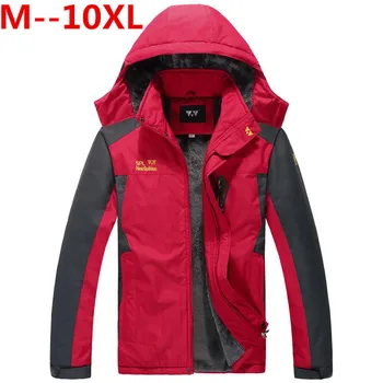 

Plus size 10XL 9XL 8XL 6XL 5XL 4XL 5 Colors Warm Outwear Winter Jacket Men Windproof Hood Men Jacket Warm Men Parkas Large big