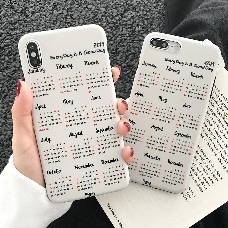 Funny New Year Gift Soft Silicon Case for Iphone Xs Max Xr Matte Letter Print 6s 7 8plus X Tpu Shell Back Cover |