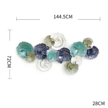 

New Classical Wrought Iron 3D Stereo Wall Hanging Decorative Crafts Decoration Bathroom Bedroom Wall Stickers Ornaments R2181