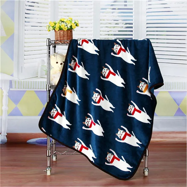 2017 high quality blankets summer cartoon coral wool blanket child