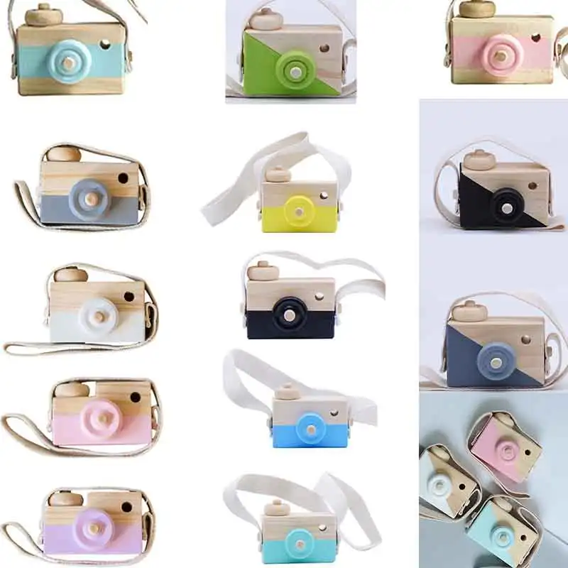 

Cute Nordic Hanging Wooden Camera Toys Kids Toys Gift 9.5*6*3cm Room Decor Furnishing Articles Christmas Gift For Kid Wooden Toy