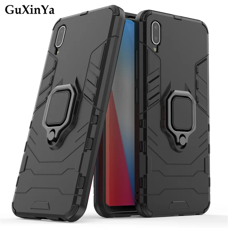 Guxinya Kickstand Phone Cases For Vivo Y93 Case Luxury Armor Magnetic Ring Cover For Vivo Y93 Fundas Vivo Y93 Back Cover 6.3 Guxinya Kickstand Phone Cases For Vivo Y93 Case Luxury Armor Magnetic Ring Cover For Vivo Y93 Fundas Vivo Y93 Back Cover 6.3