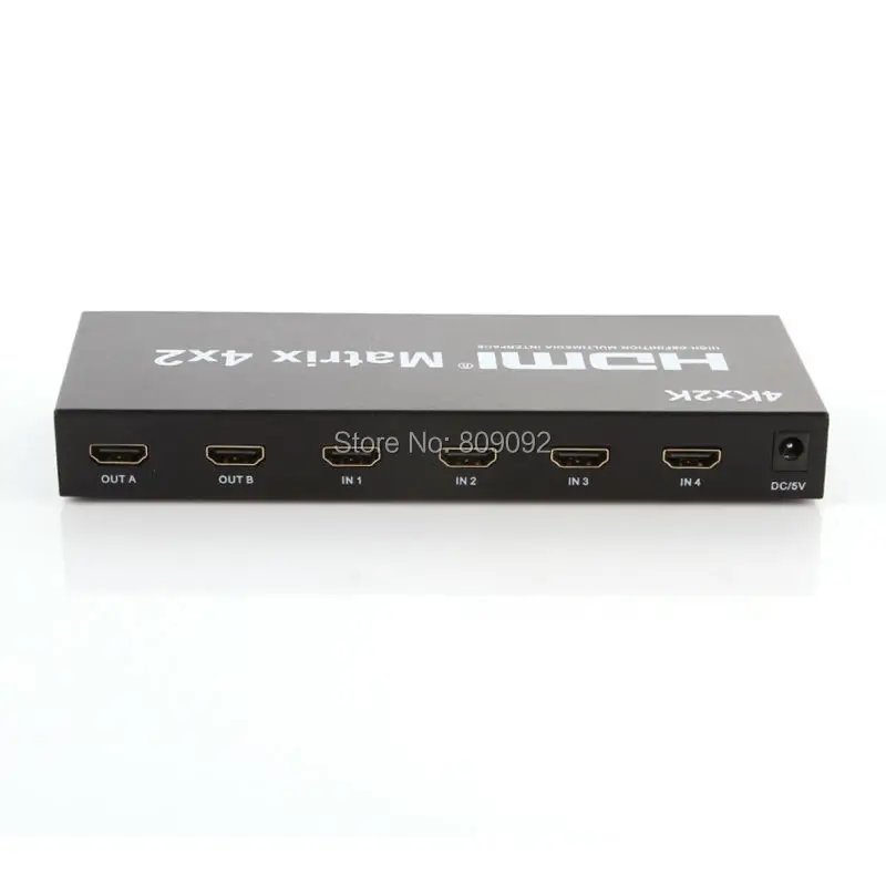 4x2 HDMI True матричный коммутатор Splitter селектор Дистанционное управление 3D/4 К 1080 P 4-2 -out