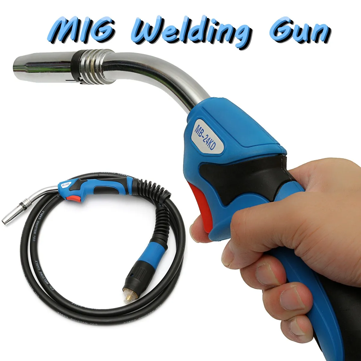 

MB24 MIG Welding-Gun Torch 250 Amp with 10ft/ 3 Meter Lead Binzel Style Euro Adapter