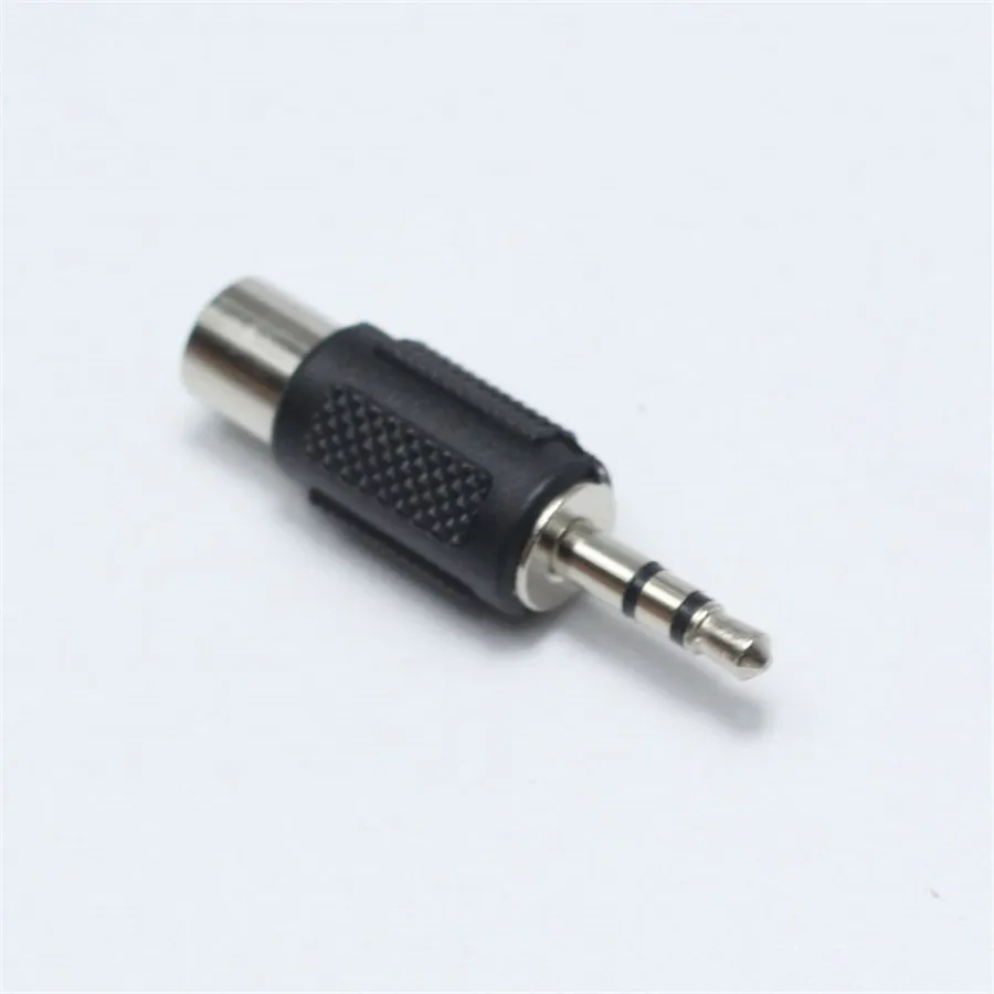 2 шт. 3 5 мм полюсный стерео штекер на RCA гнездо Аудио адаптер разъем|plug socket connector|plug