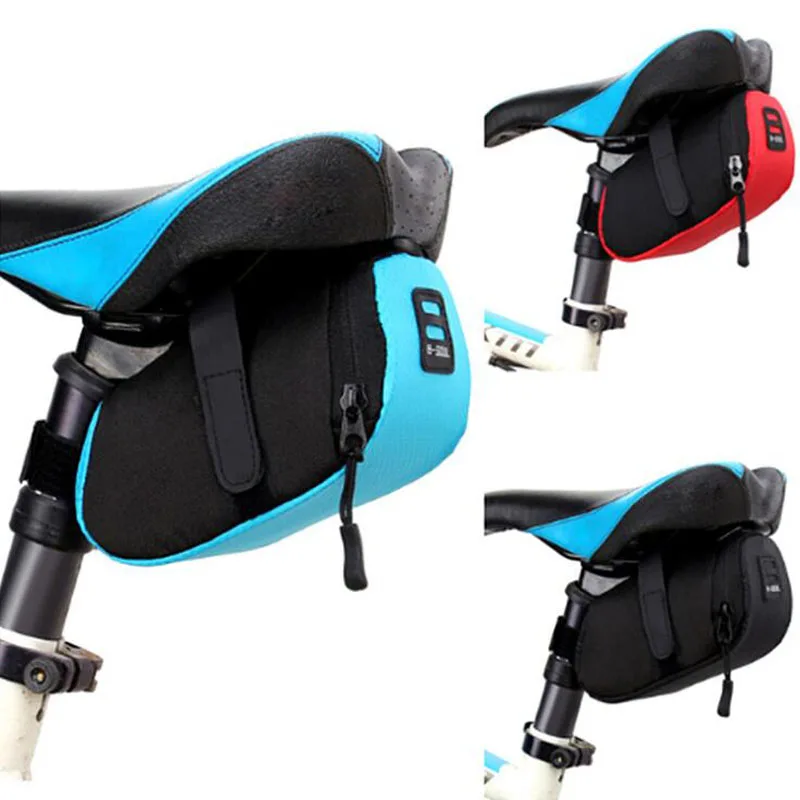 Waterproof Mini Mountain Bike Saddle Bag Pouchs Road Bicycle Back Seat Tail Rear Pouch Outdoor Cycling Seatpost Bag|Сумки и корзины