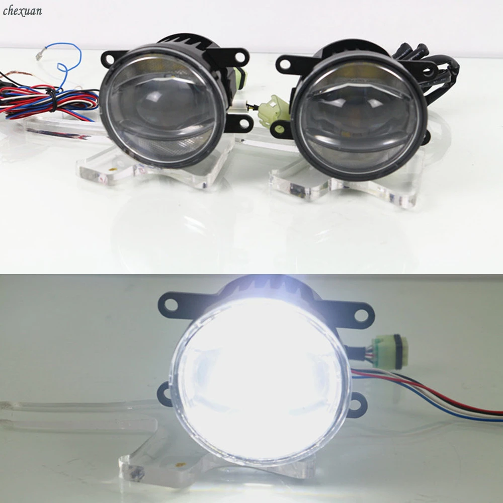 

CSCSNL 2 Pcs LED DRL Daytime Running Lights And Fog Lamp For Ford Explorer Eco Sport Focus Fiesta Escort Mondeo Edge Taurus