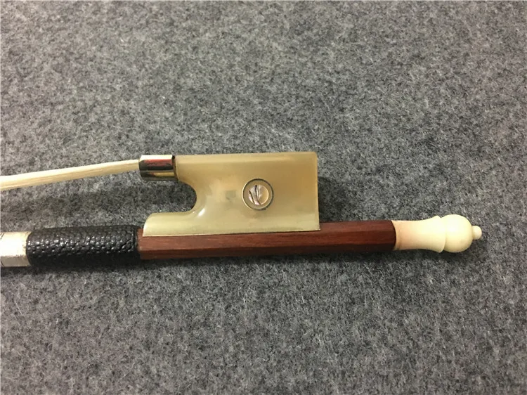 1PCS New brazilwood violin bow. Pisces eye inlay. Ox horn Tail library