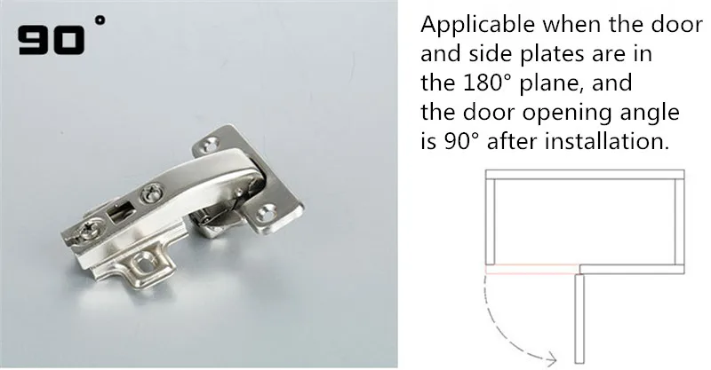 KK& FING 90 градусов Угловые складные дверные петли для шкафа, 90 градусов, гидравлические петли, фурнитура для дома, кухни, ванной комнаты, шкафа