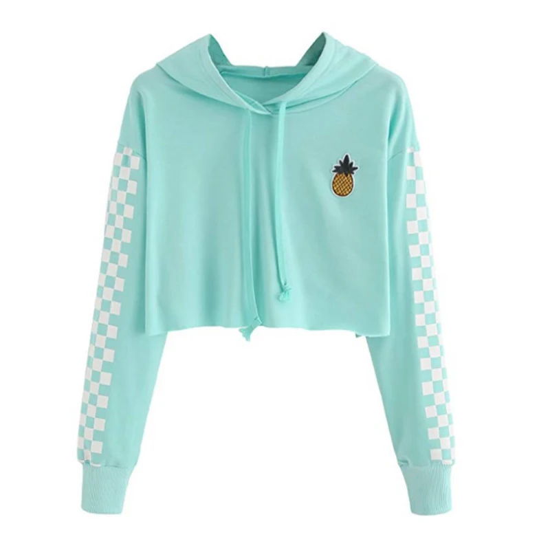 YZ Large Size S-3xl Women's Sweatshirt 2019 Autumn New Femme Hoodies Long Sleeve Moletom Printed Short Hoodie for Women