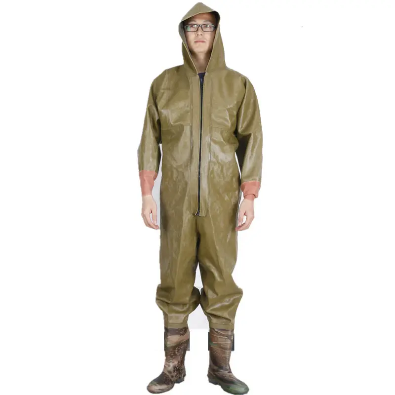 Alto-salto Corpo Inteiro Pesca Waders 0.85mm Pvc Impermeável Água Caça Macacão Camuflagem Carne Tendão Única Peixe Roupas 8 Alto-salto corpo inteiro pesca waders 0.85mm pvc