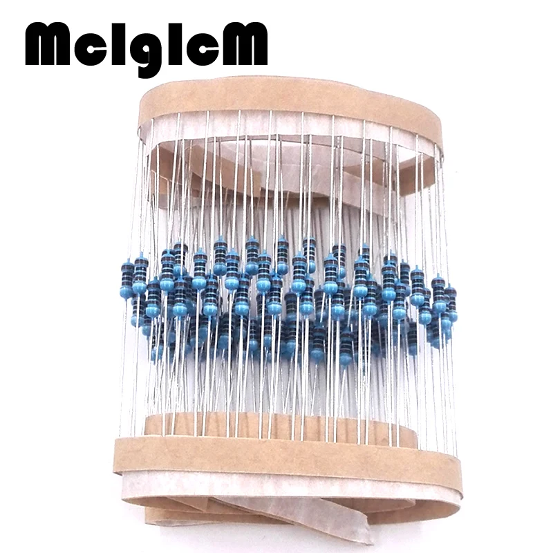 Free shipping 300pcs 1/4W Metal film resistor 620 680 750 820 910 ohm | Электронные компоненты и принадлежности
