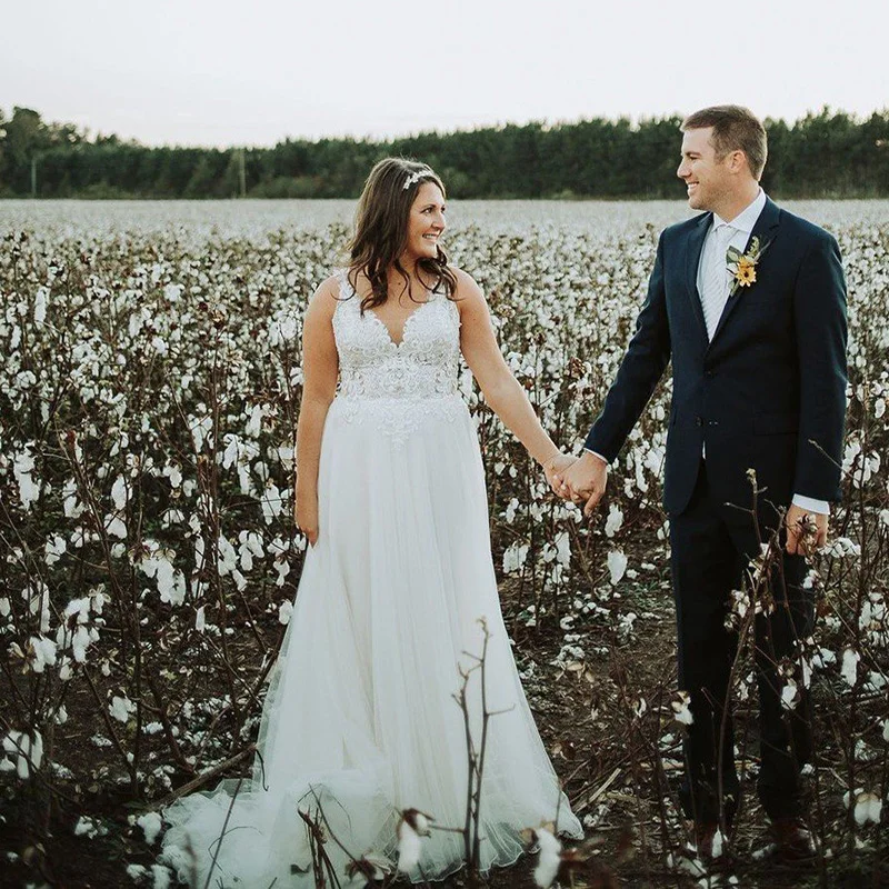 

Wedding Dresses 2019 Sweetheart Plus Size Appliques Lace Bohemia Wedding Gowns Backless Big Size Bride Dress Customized Dress
