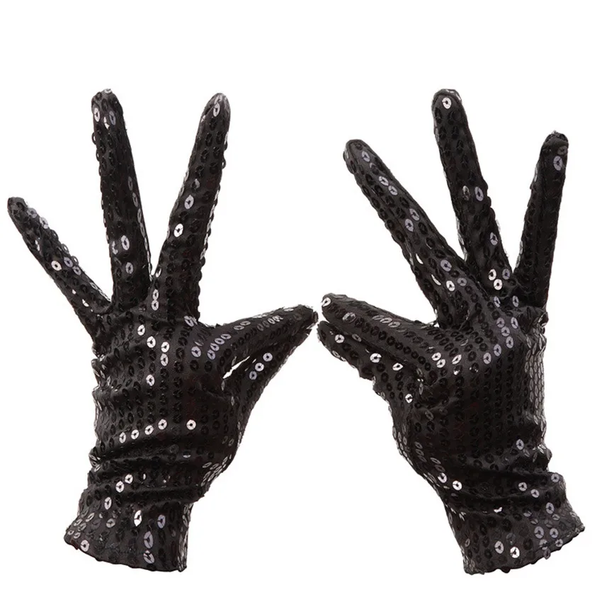 Праздничные блестящие перчатки с блестками, сохраняющие тепло, на запястье, вечерние, для танцев, для мероприятий, детские, унисекс, удобные перчатки L50/1225