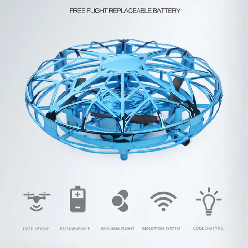 Mini Drone UFO Toys for Kids Anti-collision Induction Aircraft Hand Ball Quadcopter Gift for Children UFO drone Mini Drone UFO Toys for Kids Anti-collision Induction Aircraft Hand Ball Quadcopter Gift for Children UFO drone