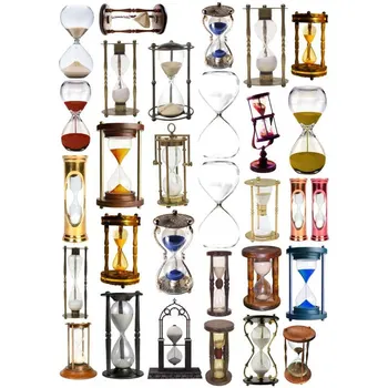 

2 pcs/lot Hourglass Sand Clock Deco Scrapbook Bullet Journal Stationery Stickers Planner Poster Patchwork Craft Supplies