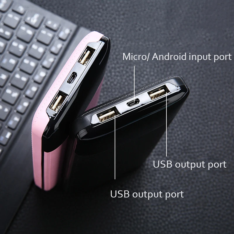 Для Xiaomi power Bank 20000 мАч портативное зарядное устройство с двумя USB внешними аккумуляторами Быстрая Зарядка power Bank 20000 для мобильных телефонов