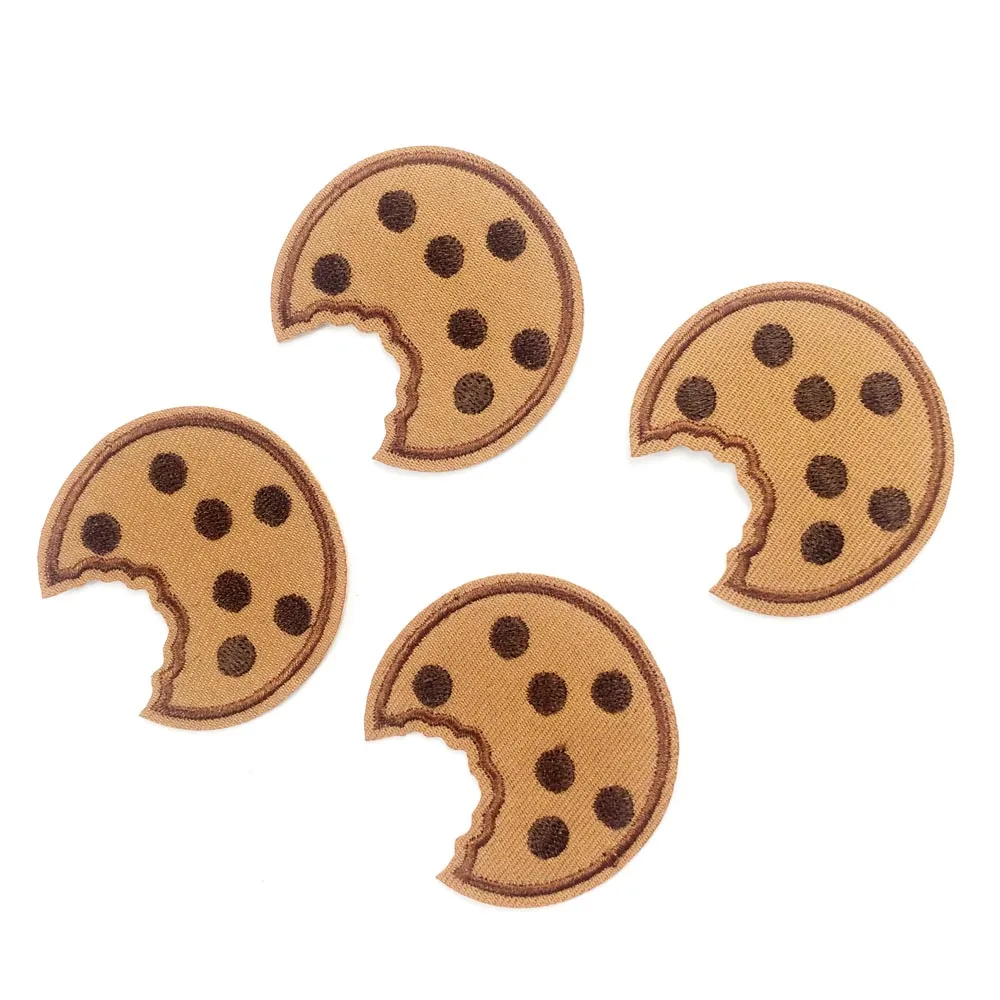 

10pcs Cookies Iron On Patches For Clothes Iron On Badge For Clothing Applique For Germent Embroidered Sticker Sewing Supplier