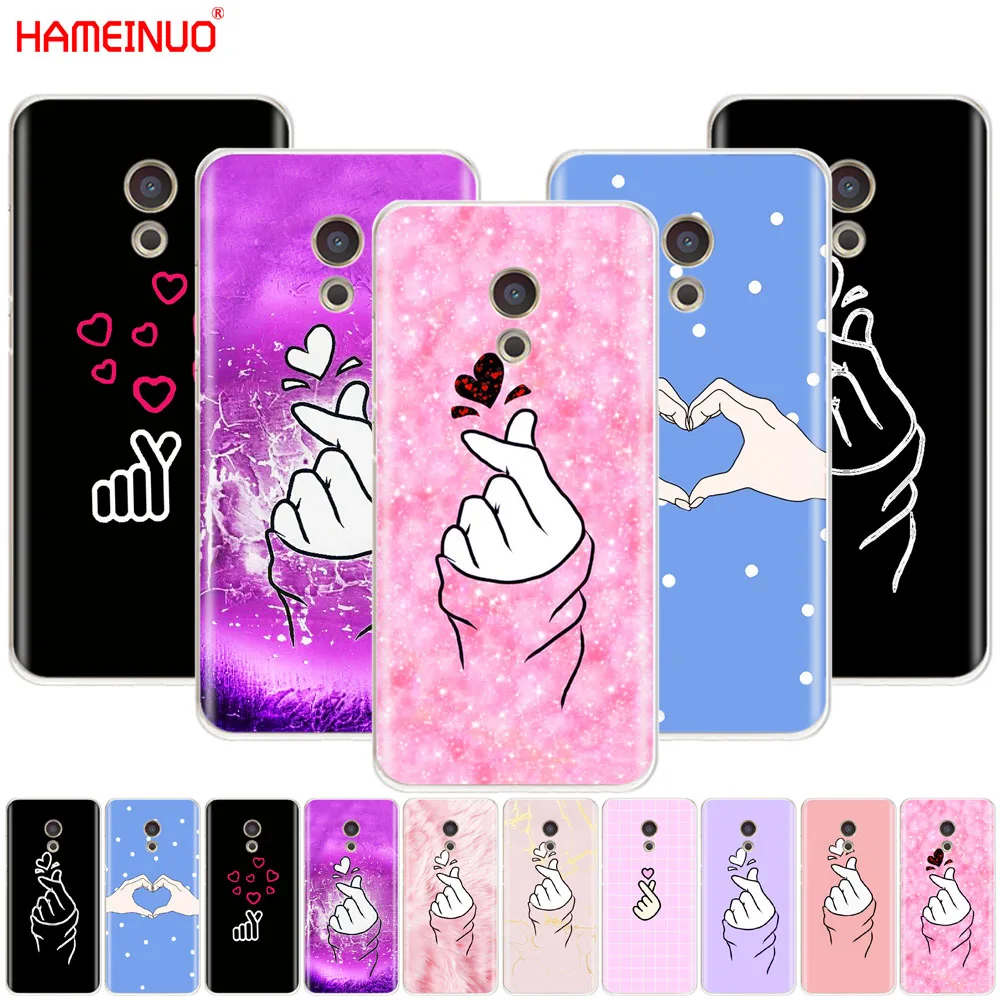 

HAMEINUO Black And White Love kpop heart Cover phone Case for Meizu M6 M5 M5S M2 M3 M3S MX4 MX5 MX6 PRO 6 5 U10 U20 note plus