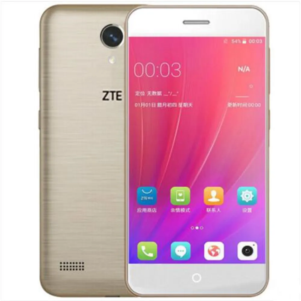 Мобильный телефон zte Blade A520 MTK6735, 1 ГБ ОЗУ, 8 Гб ПЗУ, 5,0 дюйма, две sim-карты, фронтальная и задняя камера, четыре ядра, 720 P, Android 6,0, мобильный телефон