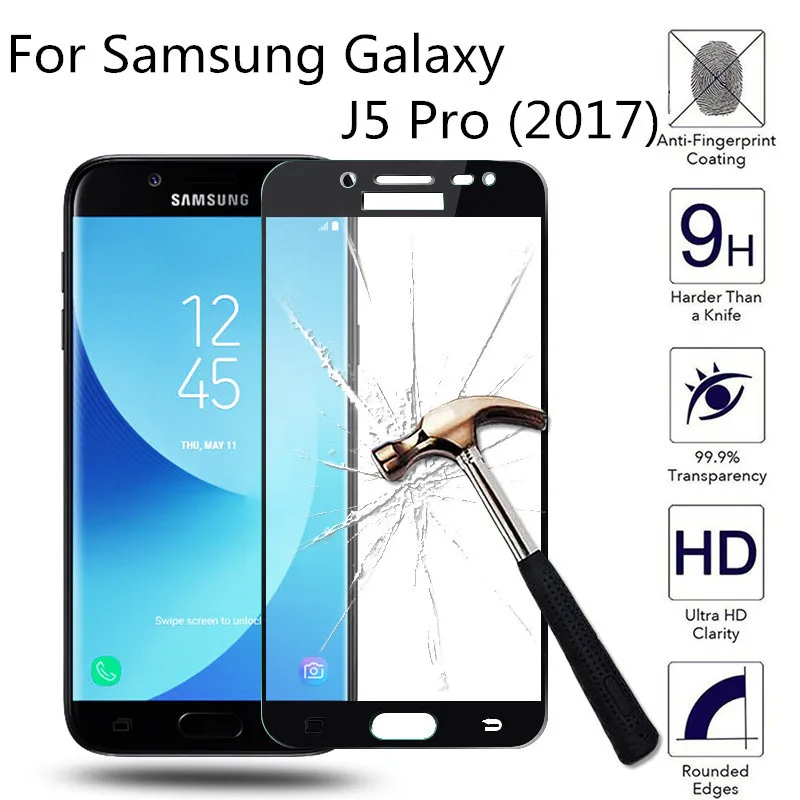 

For Samsung Galaxy J5 Pro 2107 j530 SM-J530FM / DS J530DS j530F 5.2" Full Cover Tempered Glass Screen Protector Guard Film Case