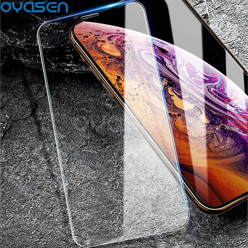 Закаленное стекло для iPhone XS Max XR X 8 7 6S 6 Plus 5 5S SE Взрывозащищенная защита от синего