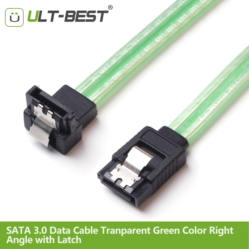 Tierra mucho Afirmar Ult best Cable SATA 3,0 III SATA3 de 7 pines, de ángulo recto, 6 Gb/s, SSD,  50CM, color verde transparente, 10 unids/lote|sata 3.0 iii|sata 3.0sata  right - AliExpress