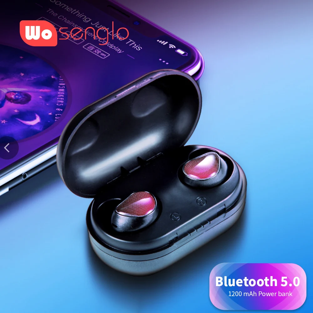 

Wireless Headphone Bluetooth Earphone 5.0 Gamed Music in ear Earbuds with Charging Box For Samsung Sony Huawei OPPO Vivo iPhone