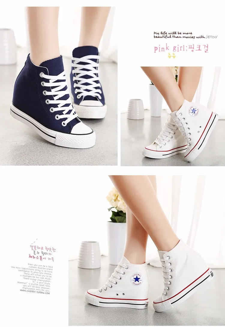 KUYUPP High Top Canvas Women Shoes Espadrilles Spring Autumn Womens Wedges Shoes Lace Up Casual Shoes For Female Sapatilha YD120 (14)
