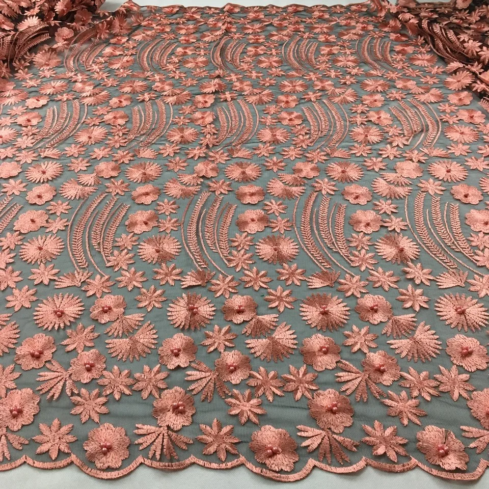 Королевская Синяя африканская кружевная ткань высокое качество кружевная французская сетчатая ткань бисером камни нигерийские швейцарские кружевные ткани для dressHX09