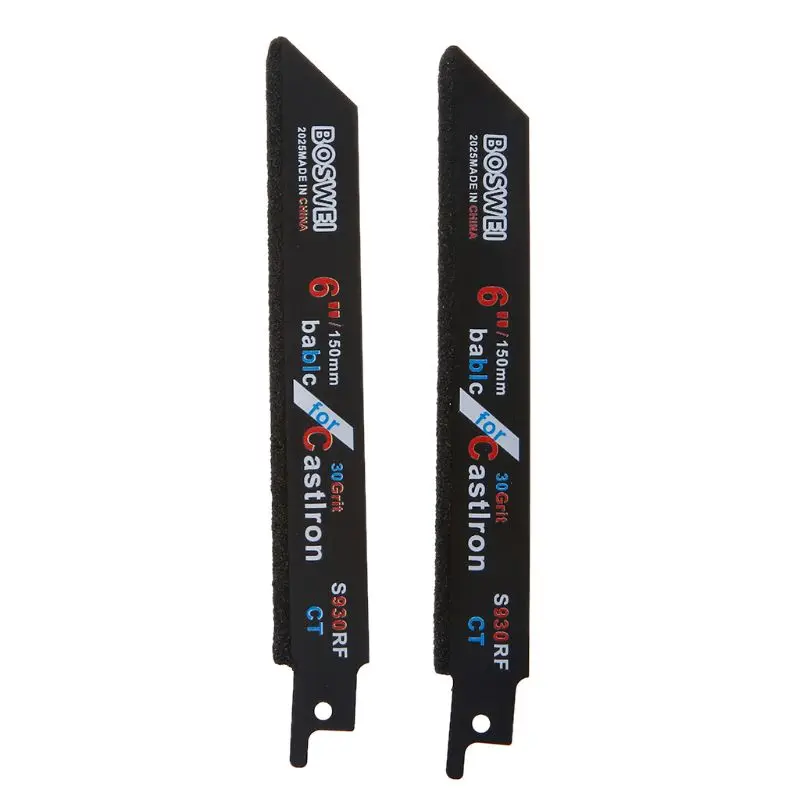 2pcs 150mm 6''Carbide Reciprocating Saw Blade For Cutting Ceramic Cast