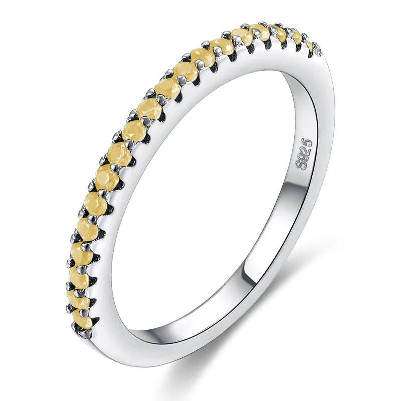 7 цветов кольцо бесконечность AAA циркон Cz 925 серебро Юбилей обручальные кольца для женщин Свадебные украшения ювелирные изделия из натурального камня