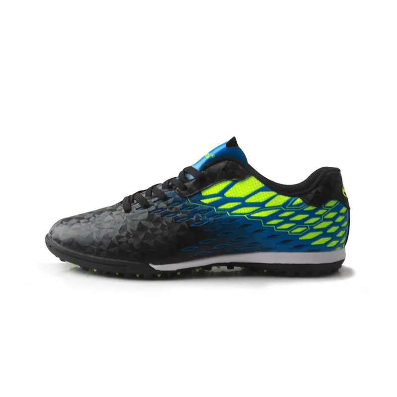 TIEBAO C75523B со шнуровкой Футбол сапоги Для женщин Для мужчин газоне Обувь для футбола на открытом воздухе гоночный футбольные бутсы спортивный для футбола; - Цвет: Black