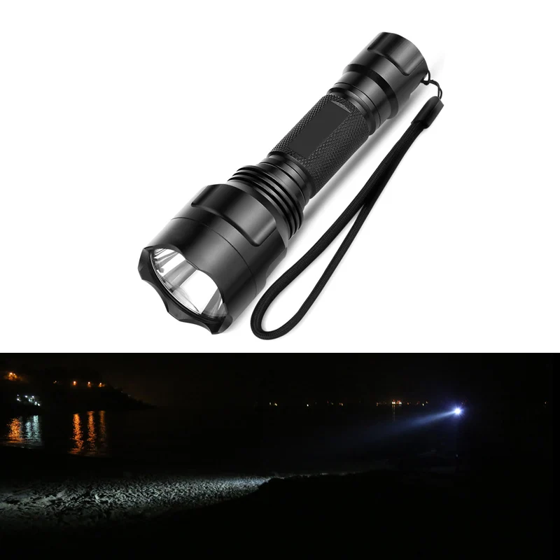 LED Flashlight CREE Q5 / XM-L T6 1000lm / 2000Lumens Torch Cree LED Torch light For 1x18650 5 Models+ AC Charger