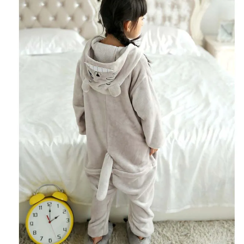 Totoro Overalls Jumpsuit with Pockets Children Cosplay Costume Grey Kigurumi Onesie Blanket Sleepers Kids Pajama Hip With Zipper Totoro Overalls Jumpsuit with Pockets Children Cosplay Costume Grey Kigurumi Onesie Blanket Sleepers Kids Pajama Hip With Zipper