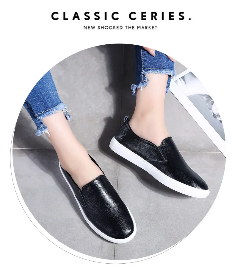 2019 High Quality Fashion Women Flats Loafers Casual Leather Shoes Woman Loafer Slip On Shoes For Women Moccasins slipony (11)