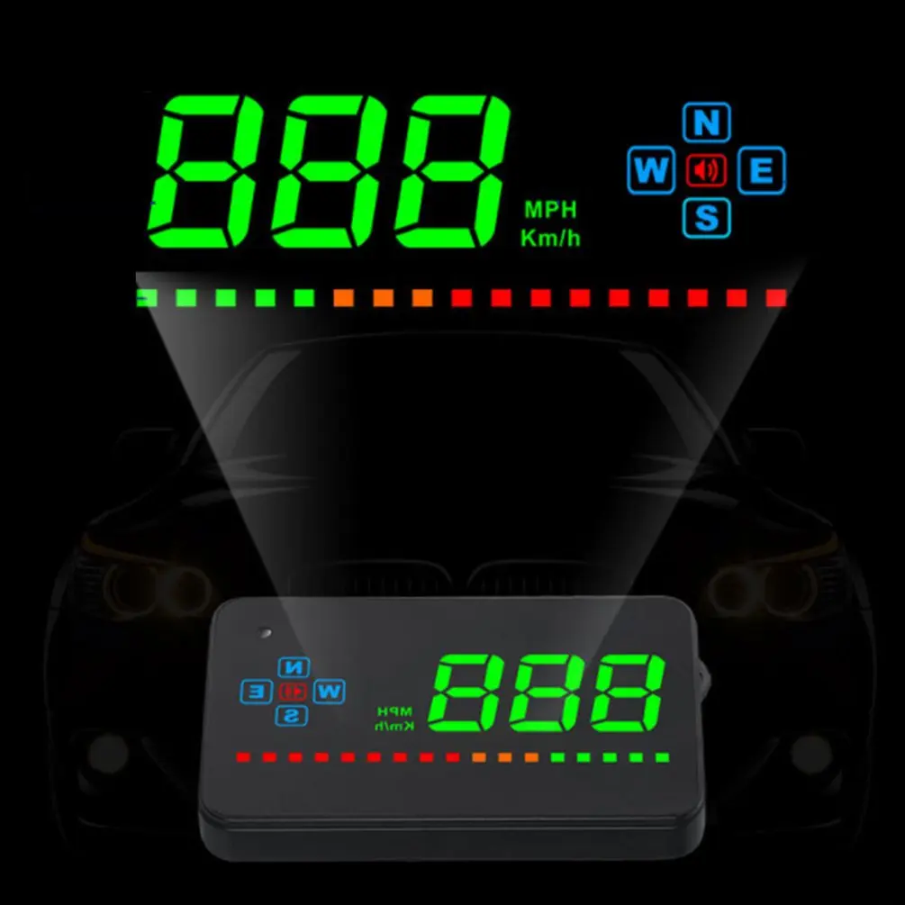  Neue Auto Head Up Display HD Screen Display GPS Geschwindigkeit Warnung System Kraftstoff Verbrauch