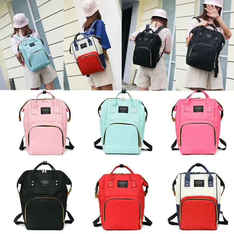 

2019 New Fashion Large Mummy Backpack Baby Diaper Nappy Rucksack Multifunction Mommy Bag Changing