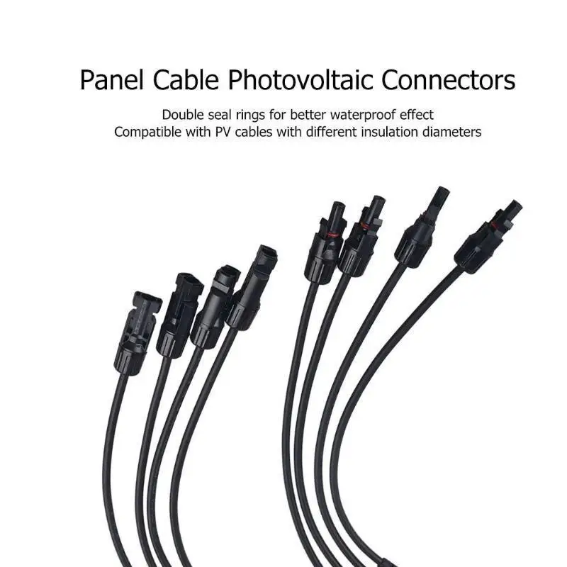 1 пара MC4 солнечный стиль Y адаптер с разъемами соединители от 1 до 4 Мужской и женский панельный кабель фотогальванический соединитель Адаптер