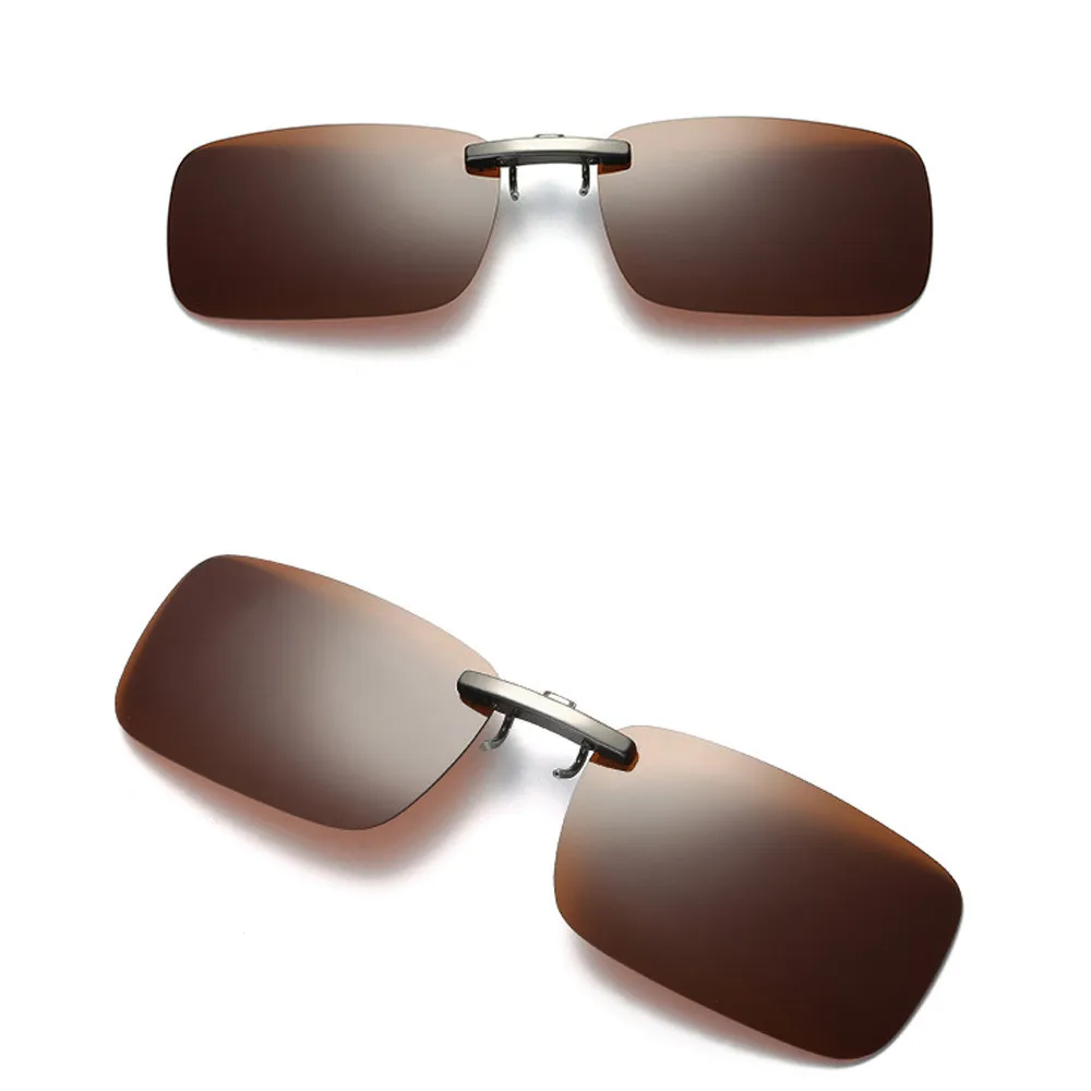 Съемные линзы ночного видения вождения Металлические поляризованные прикрепляемые очки солнцезащитные очки# Y40