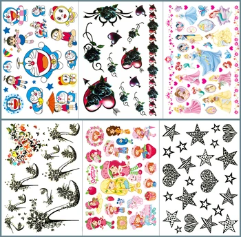 

Nu-TATY Butterfly high heels Temporary Tattoo Body Art Flash Tattoo Stickers 17*10cm Waterproof Fake Tatoo Car Styling Sticker