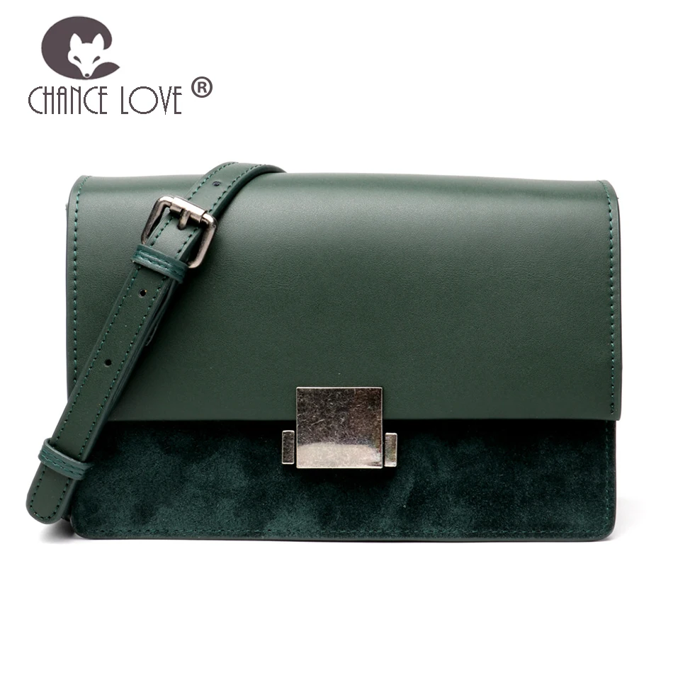 

Chance Love women bag 2018 Genuine leather handbag shoulder Flap bag crossbody bag casual female wild Messenger bag female