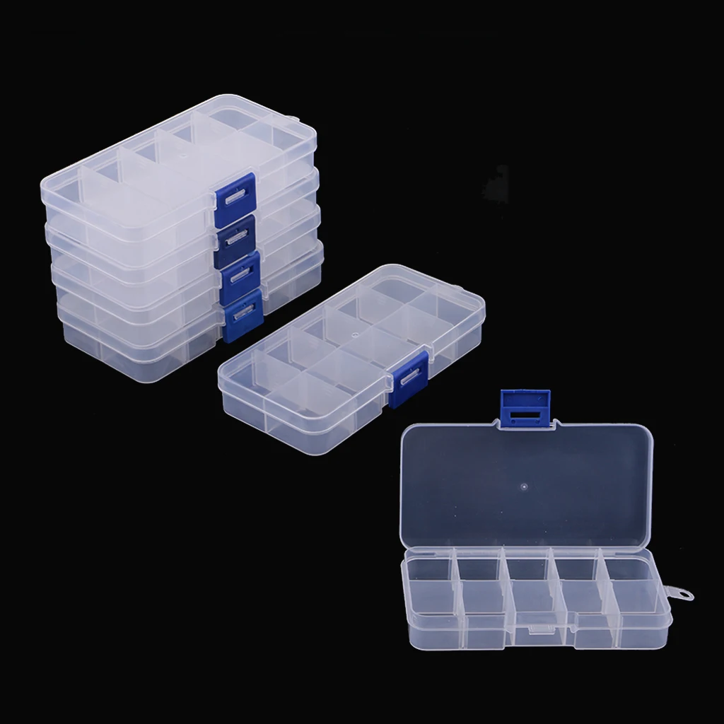 10/15/24/36 Durable Grid Plastic Compartment Jewelry Adjustable Organizer Storage Box Jewelry Packaging