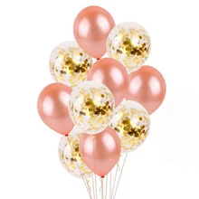 1 комплект Мульти Стиль 10 дюймов розовые золотые воздушные шары DIY латексные воздушные шары с бумагой день рождения Свадебная вечеринка Детский день предложение Декор