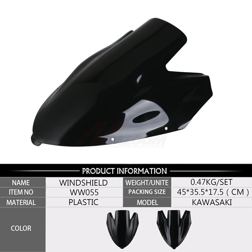 Горячая продажа для Kawasaki NINJA 650 ER6F EX650R 2006 2007 2008 лобовое стекло мотоцикла Double Bubble ER 6F