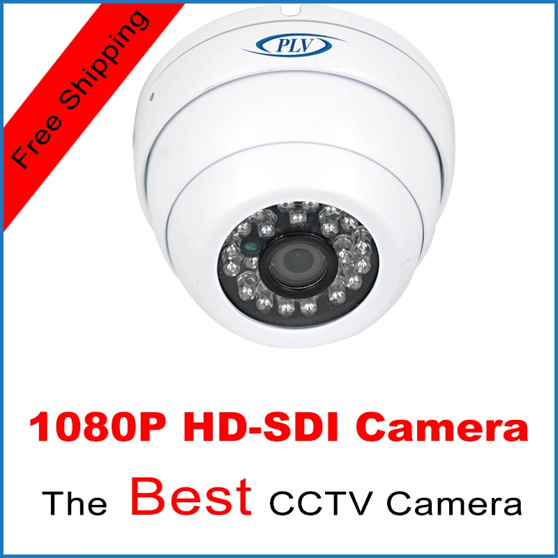 Mini Dome HD-SDI 1080P SDI digital security camera waterproof 24 IR LEDs HD SDI cctv camera free shipping